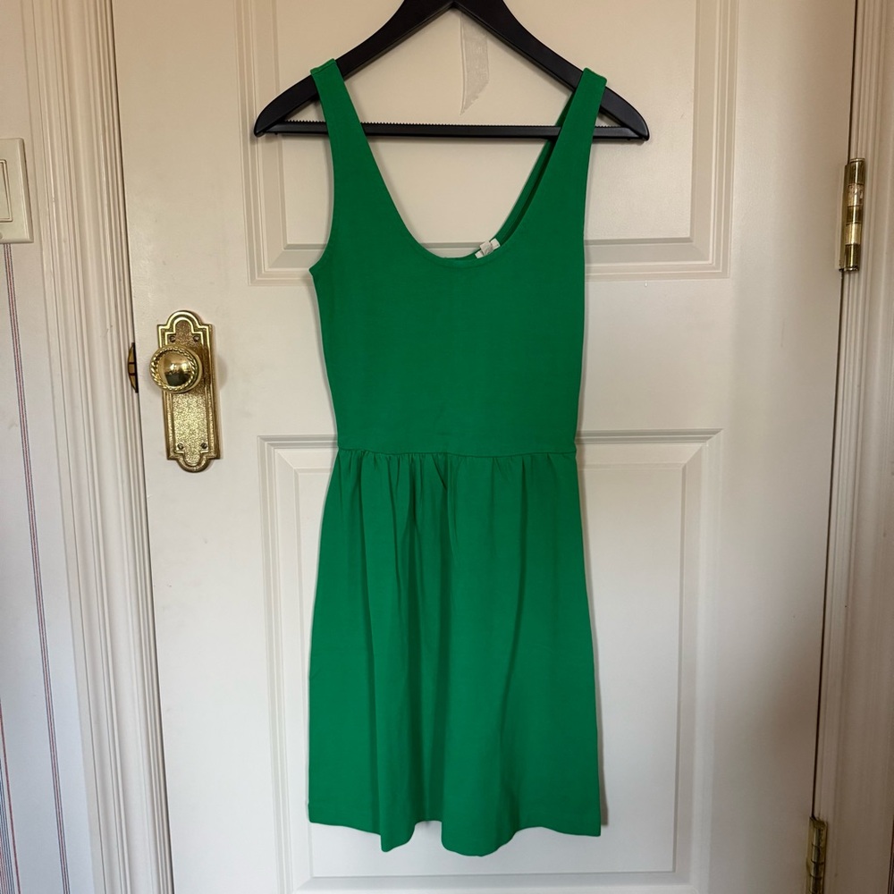 J Crew Factory Green Sleeveless Dress size xxs (NWT)